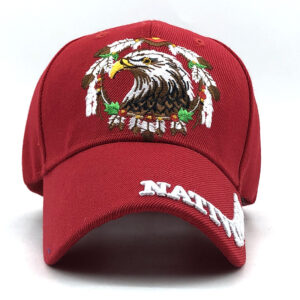 Eagle 3D Words Embroidered Baseball Cap